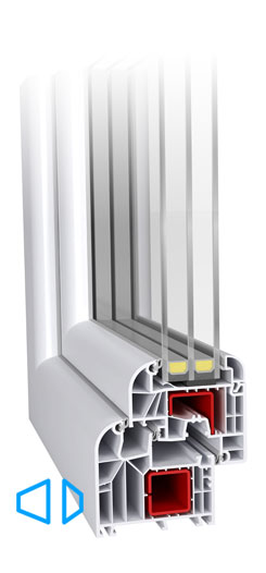 Ideal 8000 6-kambriline süsteem, kleebitava klaaspaketiga, 85 mm paks profiil, kolme tihendiga, spetsiaalsete komponentide lisamisel soojapidavus profiilil kuni U-0,82W/m2K (passiivmaja aken). Ümmarguste klaasiliistudega esteetiline disain. Väga stabiilne profiil mis võimaldab luua erilisi konstruktsioone.