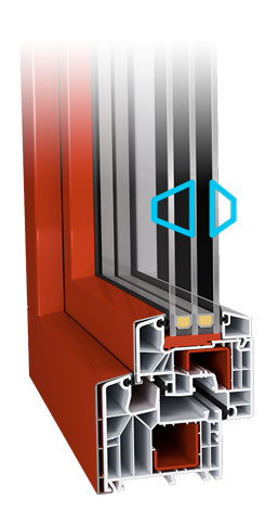 IDEAL 8000® 85 mm paksusega profiil – energeetiliselt ja visuaalselt kõrgeim tase. IDEAL 8000® on 85 mm paksuse profiiliga pakettaken. Suure paksuse ja filigraanse disaini kombineerimisega on loodud nii energeetiliselt kui ka optiliselt kõrgeimal tasemel pakettaken. Suur profiili paksus ning 6-kambriline süsteem tagavad optimaalse soojusisolatsiooni ja meeldiva vaikuse ruumis. Eelised • Võimalik saavutada soojapidavus (Uw) kuni 0,67 W/m²K • 6-kambriline profiil • Kolmekordse tihendiga keskne tihendus • Klassikaline peen tiibaken • Profiilisisene terasarmatuur tagab stabiilsuse isegi suurte akende puhul • Lameda liistuga variandi puhul on võimalik kuni 51 mm paksune klaaspakett • Poolümara liistuga variandi puhul on võimalik kuni 59 mm paksune klaaspakett • Sügaval asetsev paigalduskanal optimaalseks sissetungikaitseks • Saadaval paljude viimistlustega